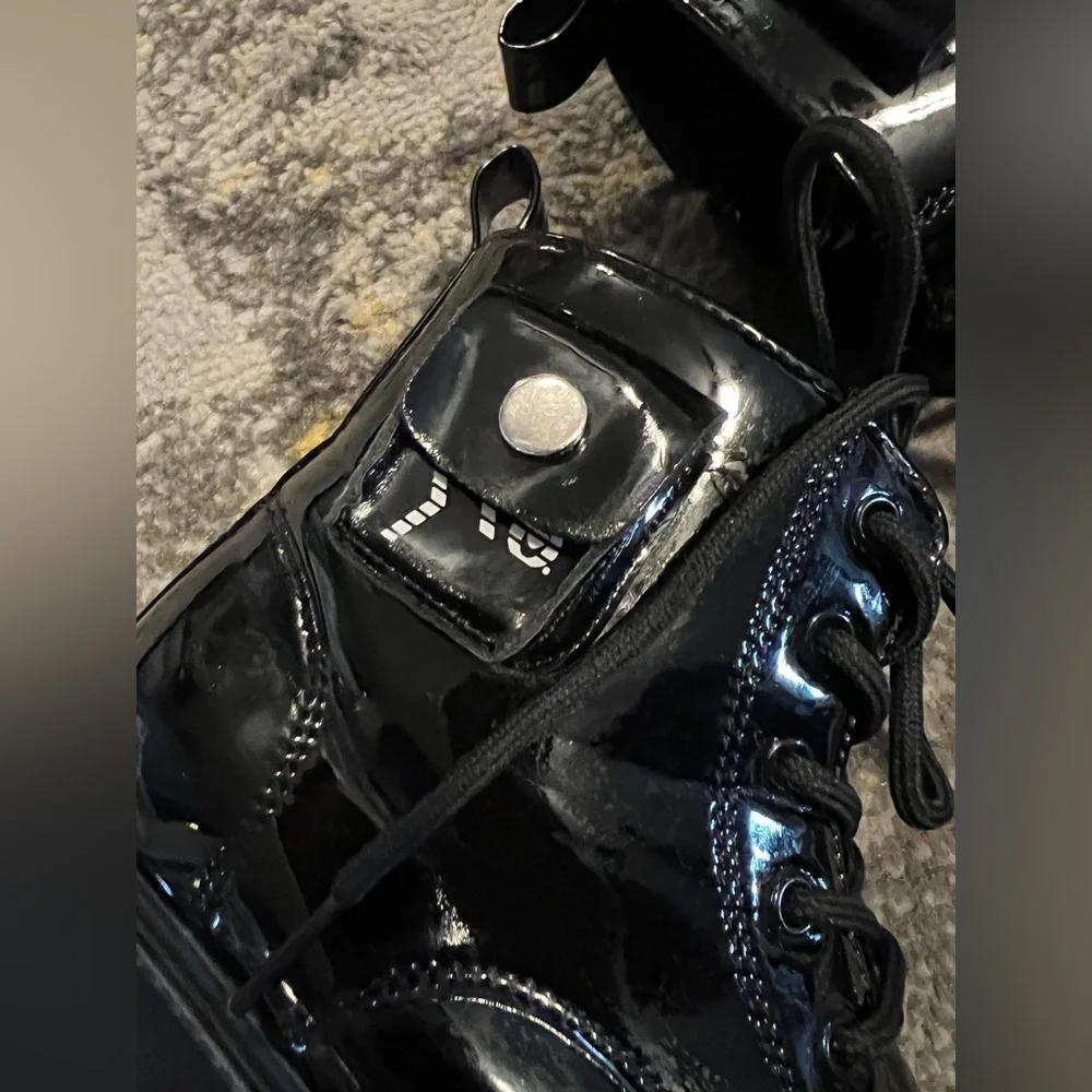 Black Patent Kids Boots